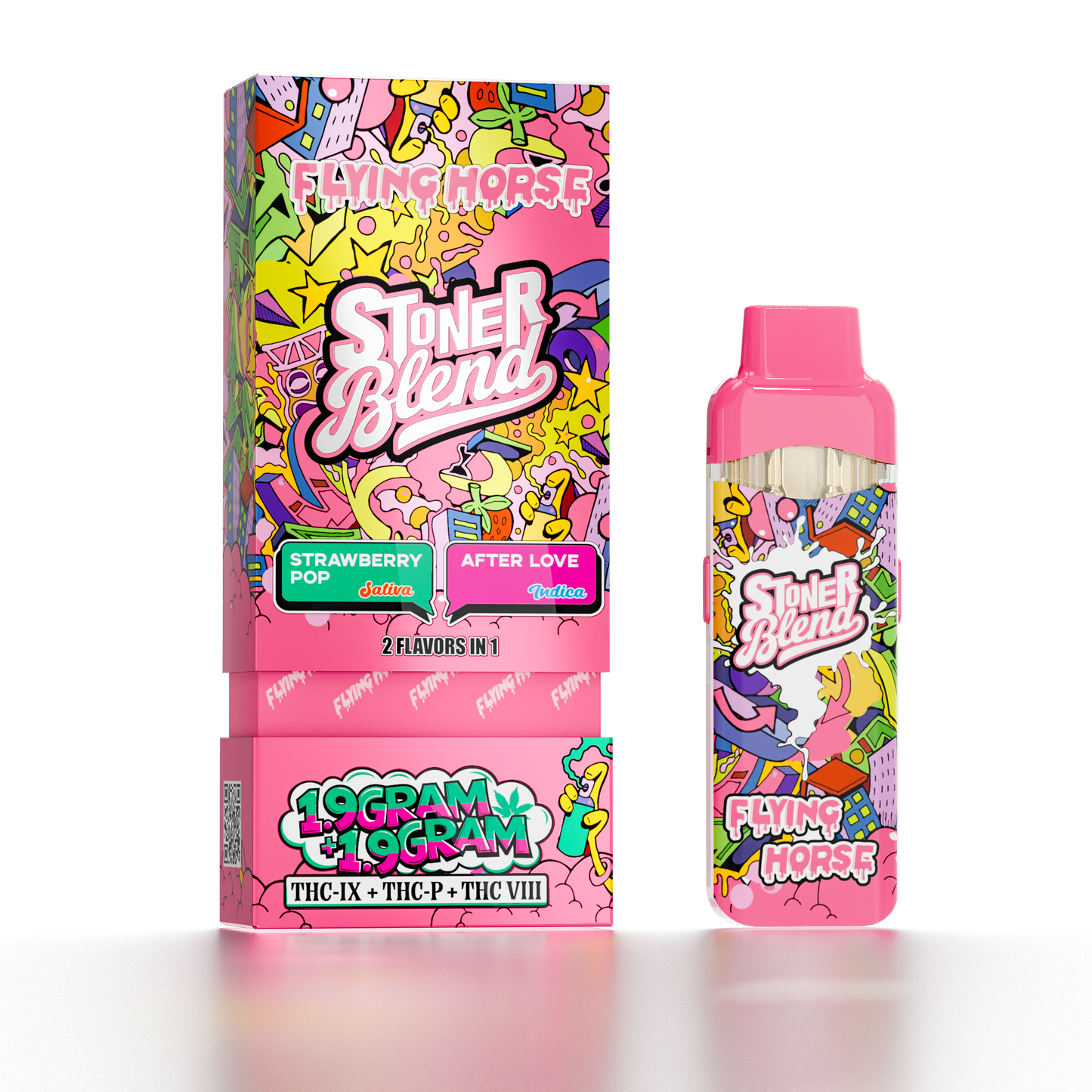 Flying Horse 3.8G Stoner Blend 2In1 Disposabel 5ct/Bx