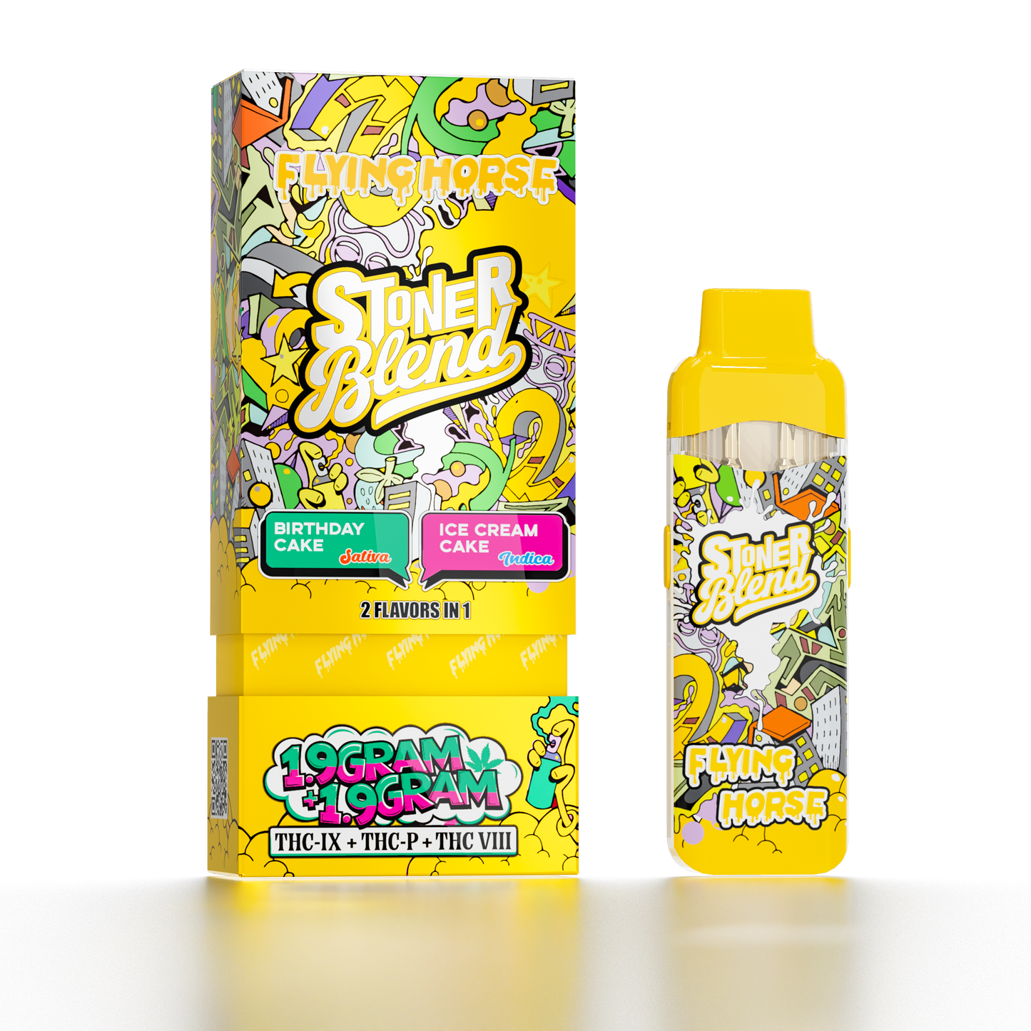 Flying Horse 3.8G Stoner Blend 2In1 Disposabel 5ct/Bx