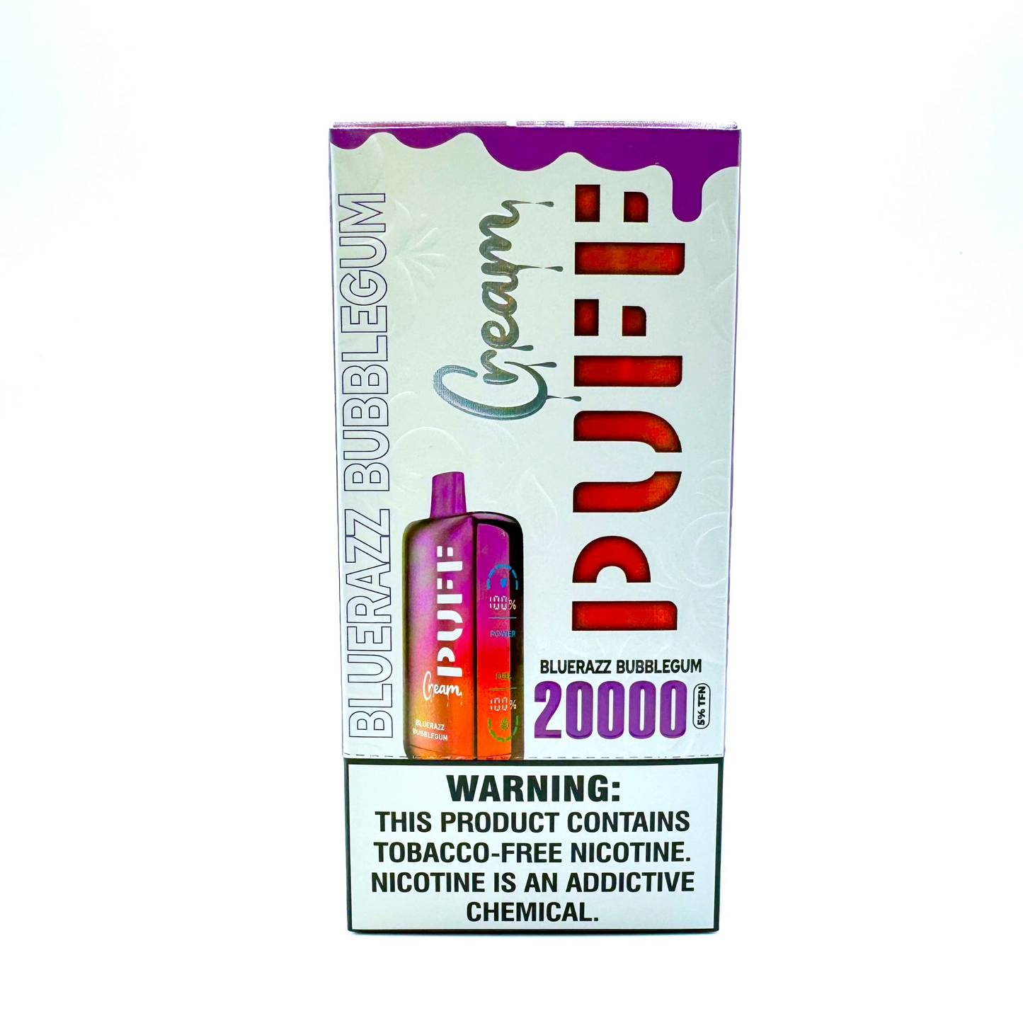 CREAM 20000PUFFS DISPOSABLE 5CT/BX