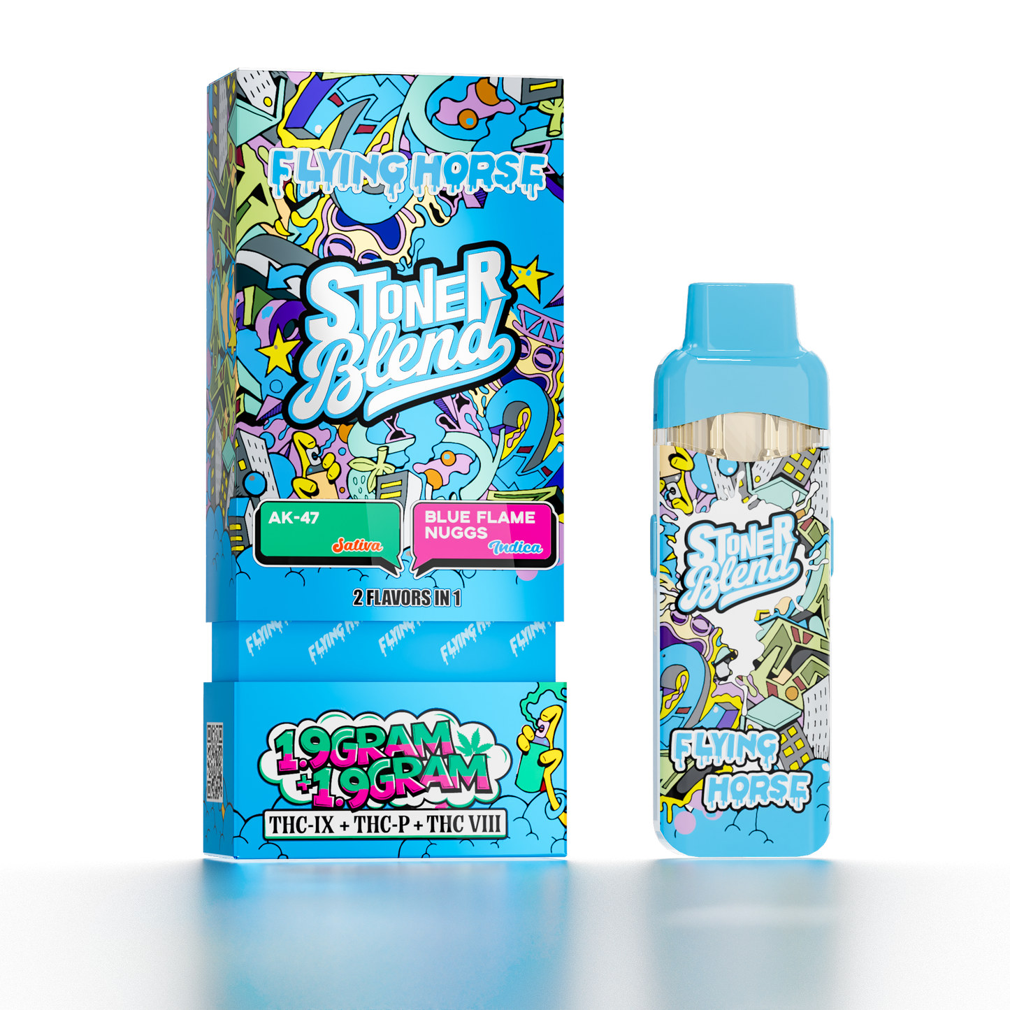 Flying Horse 3.8G Stoner Blend 2In1 Disposabel 5ct/Bx