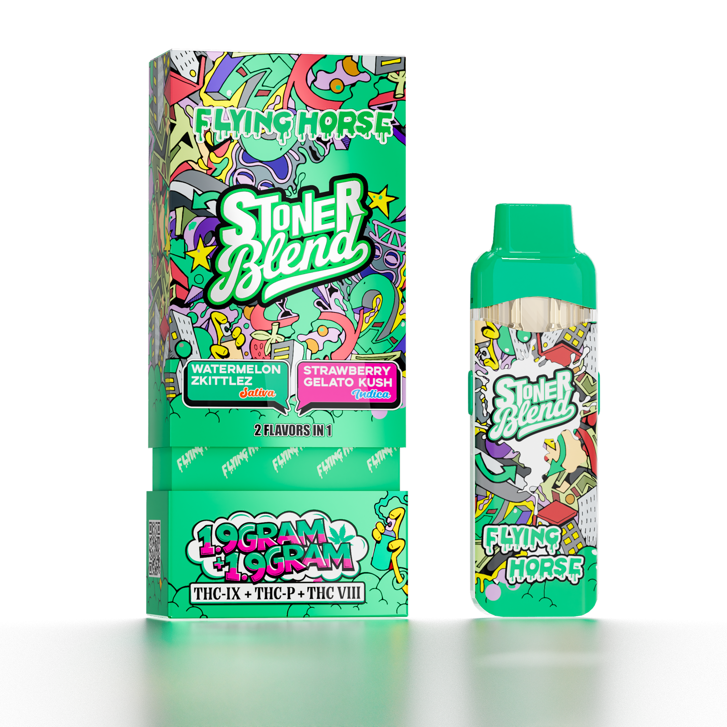 Flying Horse 3.8G Stoner Blend 2In1 Disposabel 5ct/Bx