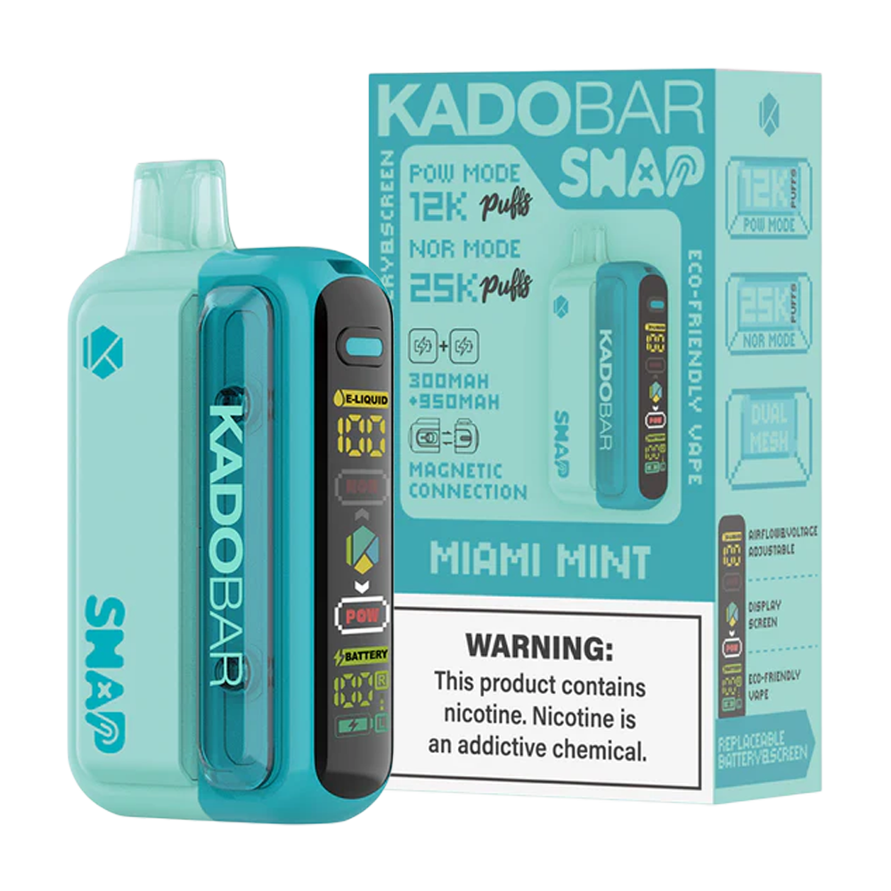 KADO BAR SNAP 25000PUFFS DISPOSABLE 5CT/BX