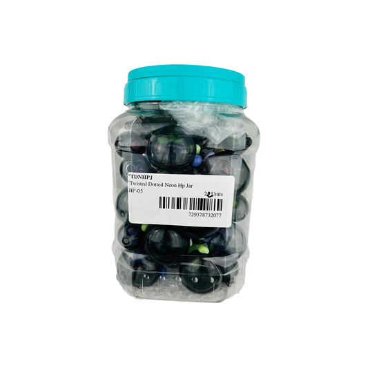 4" TWISTED DOTTED NEON HP JAR 22 UNITS (4"TDNHPJ)HP-05