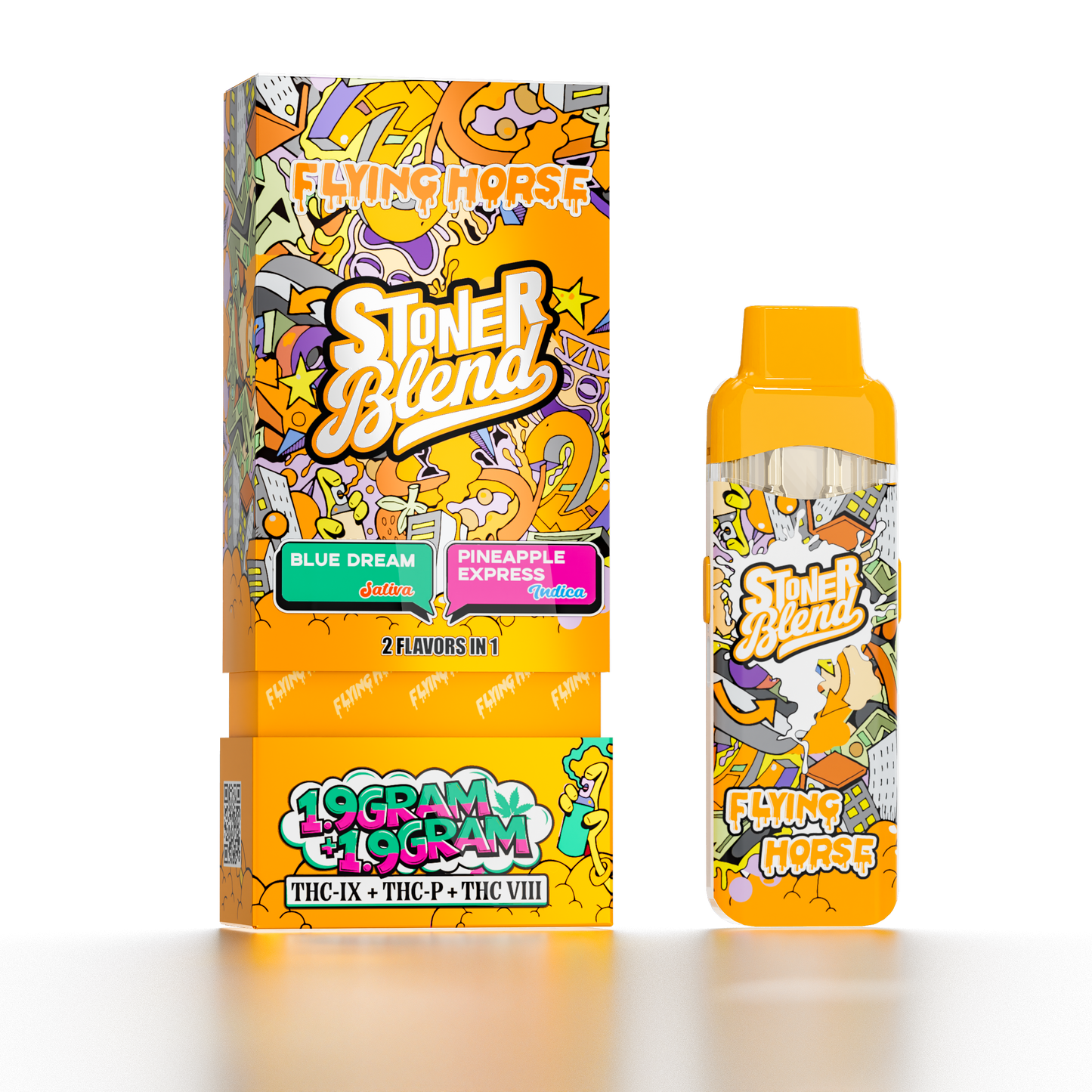 Flying Horse 3.8G Stoner Blend 2In1 Disposabel 5ct/Bx