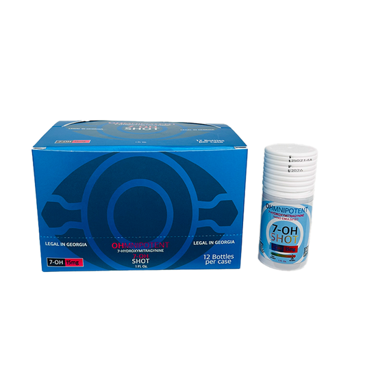 OHMNIPOTENT KRATOM 7-OH 15MG SHOT 12CT/BX