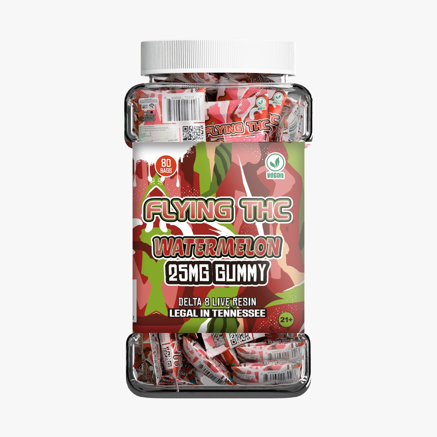FLYING THC 25MG GUMMIES 80CT/JAR
