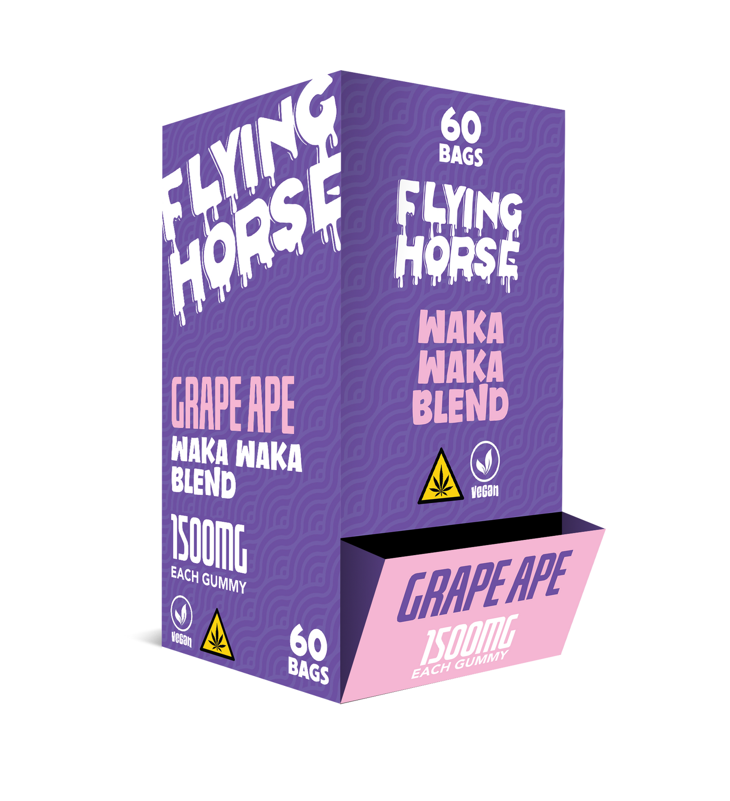 FLYING HORSE 1500MG WAKA WAKA BLEND GUMMIES 60CT/BX