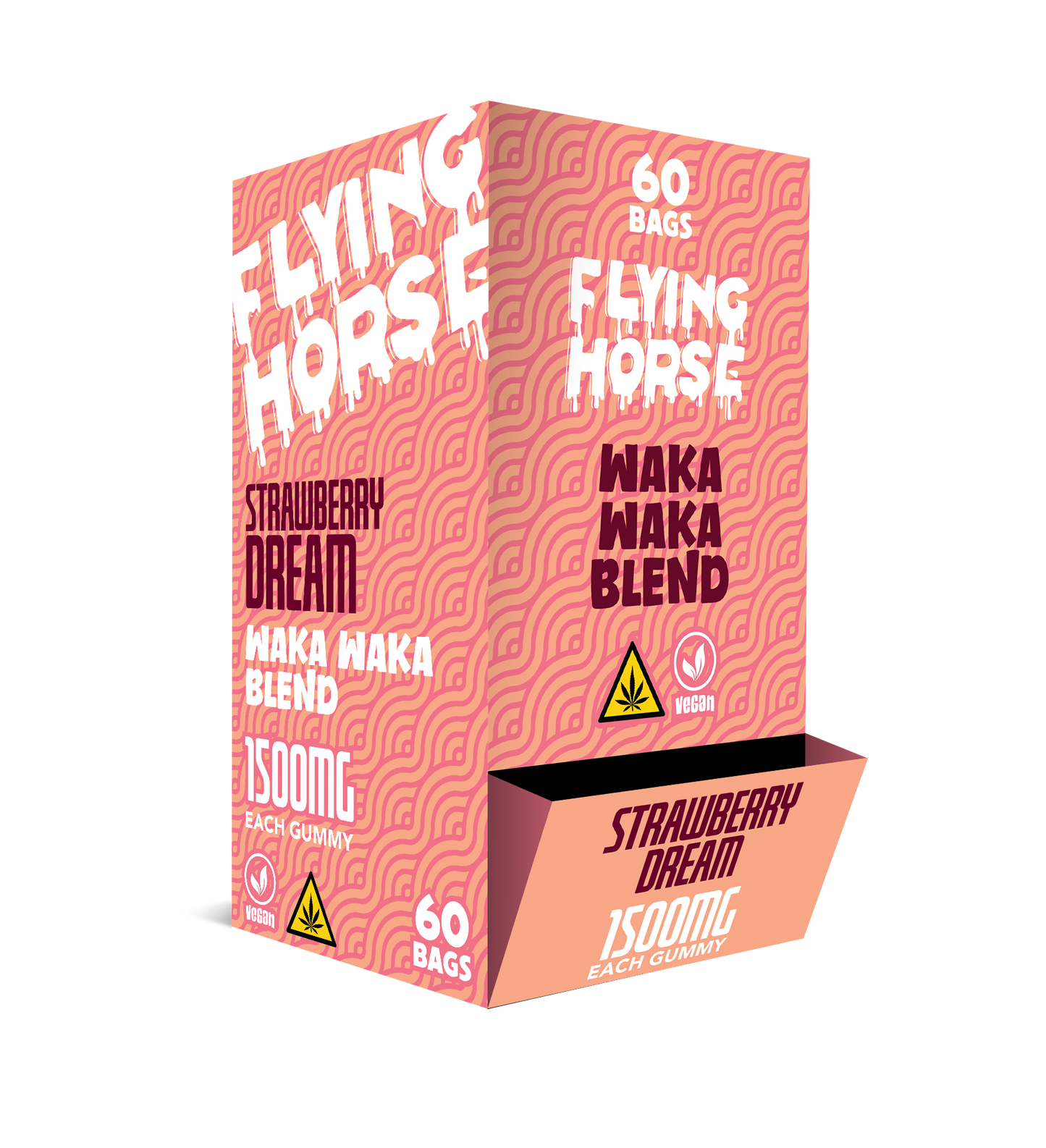 FLYING HORSE 1500MG WAKA WAKA BLEND GUMMIES 60CT/BX