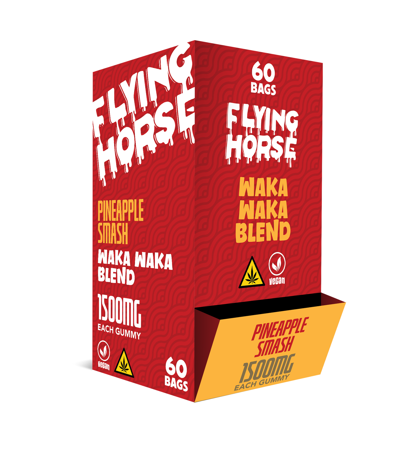 FLYING HORSE 1500MG WAKA WAKA BLEND GUMMIES 60CT/BX
