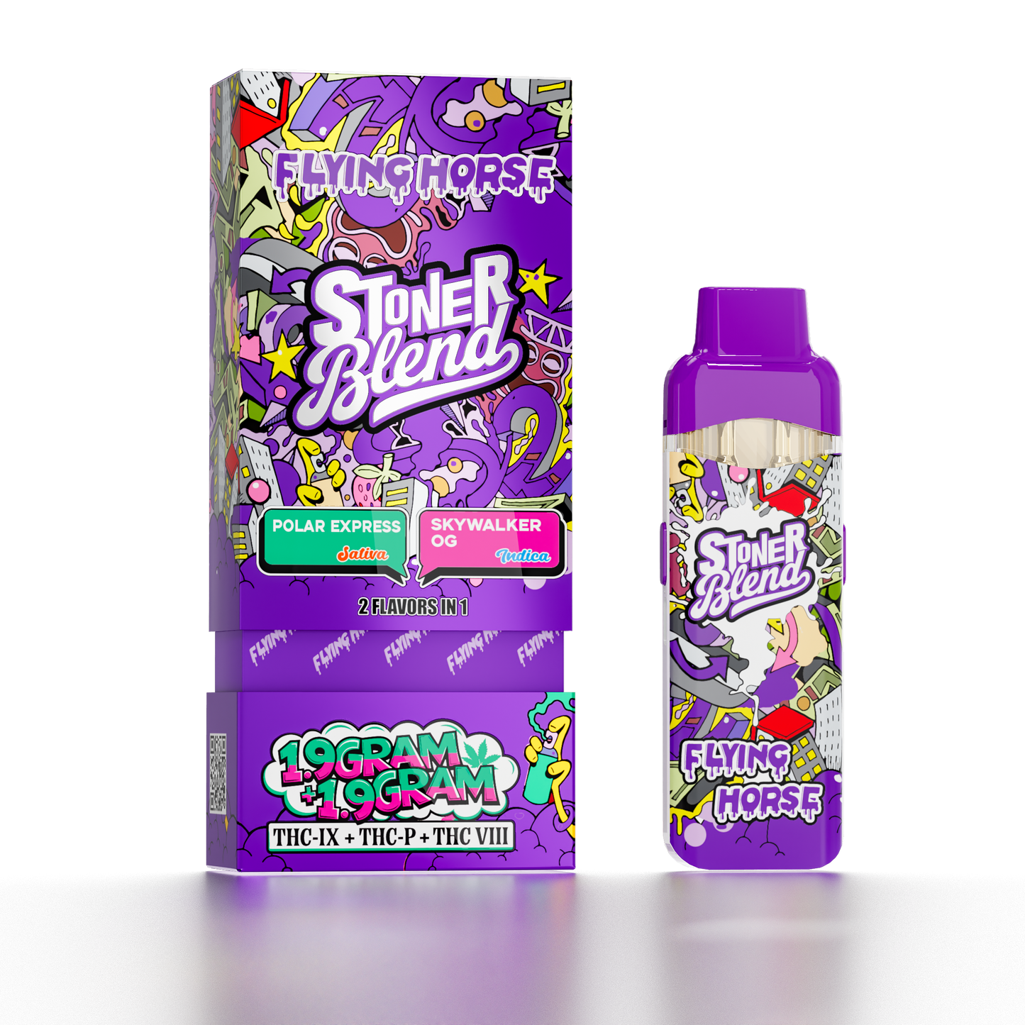 Flying Horse 3.8G Stoner Blend 2In1 Disposabel 5ct/Bx