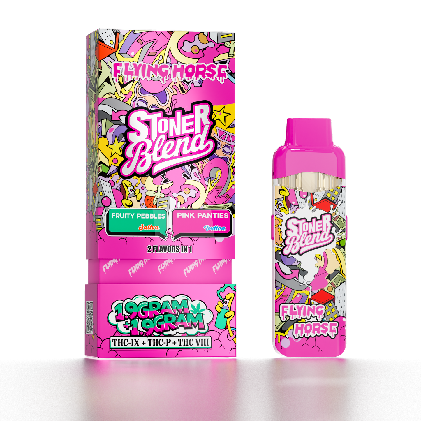 Flying Horse 3.8G Stoner Blend 2In1 Disposabel 5ct/Bx