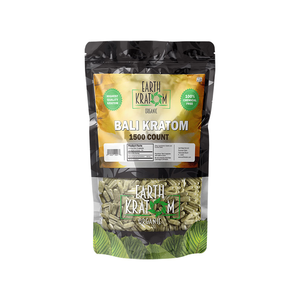 EARTH KRATOM CAPSULES (1500CT)