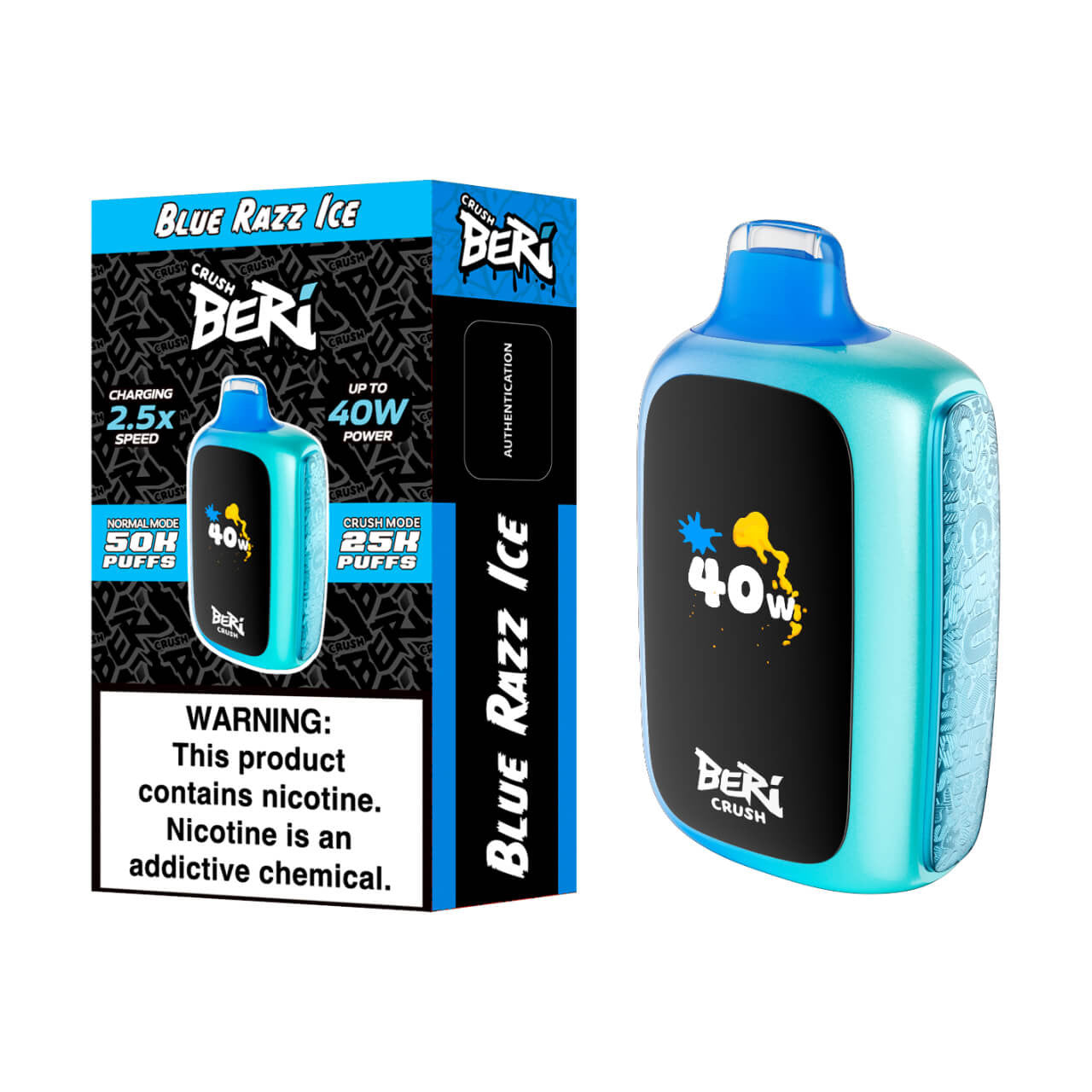 BERI CRUSH 50000PUFFS DISPOSABLE 5CT/BX
