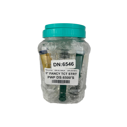 6" FANCY TCT STRT TOBA PIPPES (DS6500)