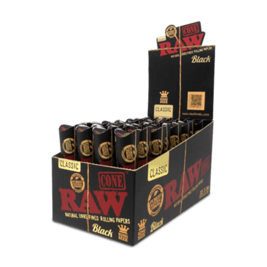 RAW BLACK KS CONES 3 CT (255130)