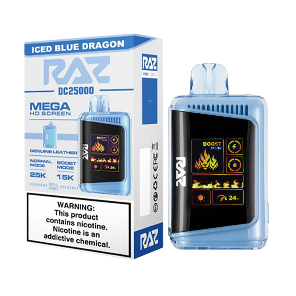 RAZ 25000 PUFFS DISPOSABLE VAPE 5CT/BX