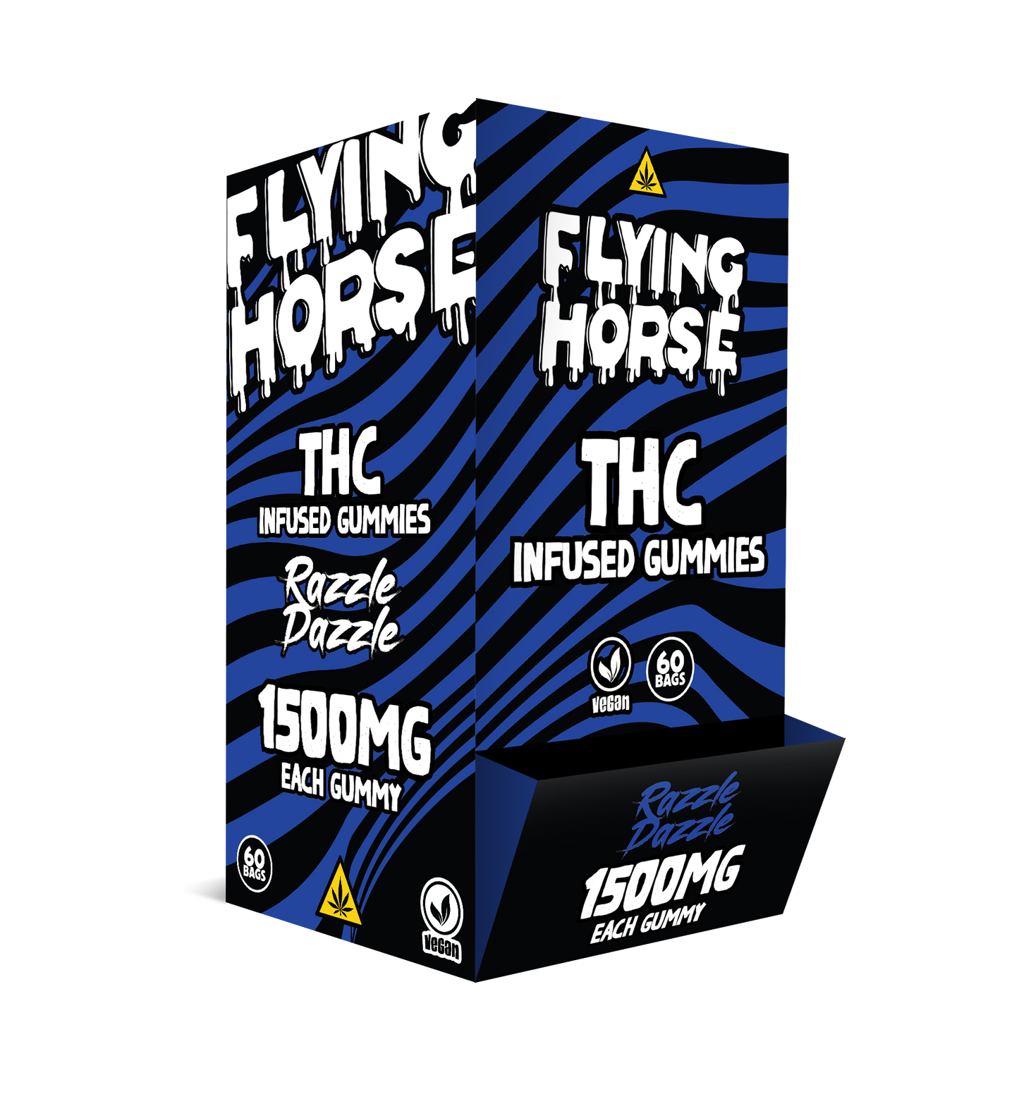 FLYING HORSE THC 1500MG INFUSED GUMMIES 60CT/BX