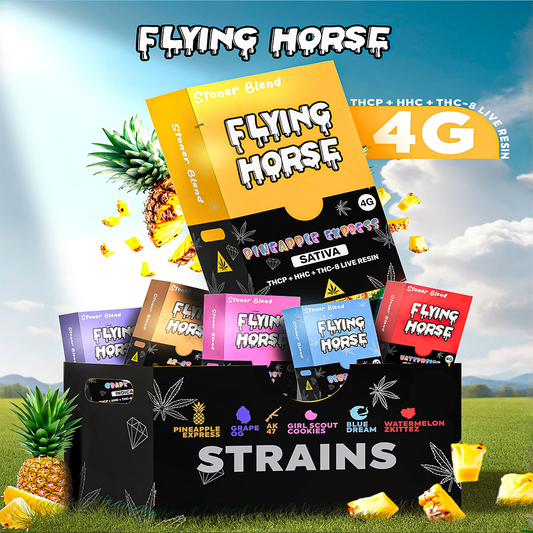 FLYING HORSE STONER BLEND 4ML CART 5CT/BX 27BX/CS