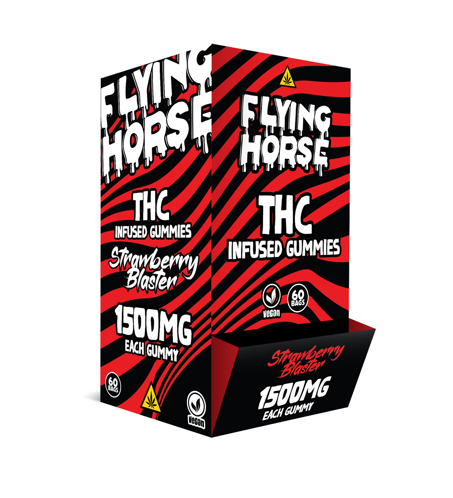 FLYING HORSE THC 1500MG INFUSED GUMMIES 60CT/BX