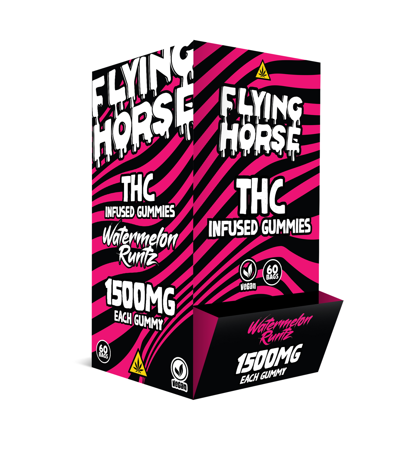 FLYING HORSE THC 1500MG INFUSED GUMMIES 60CT/BX