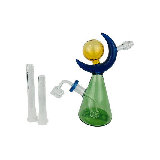 10" MOON SHAPED WP TOBACCO PIPES 1CT (WP2346)
