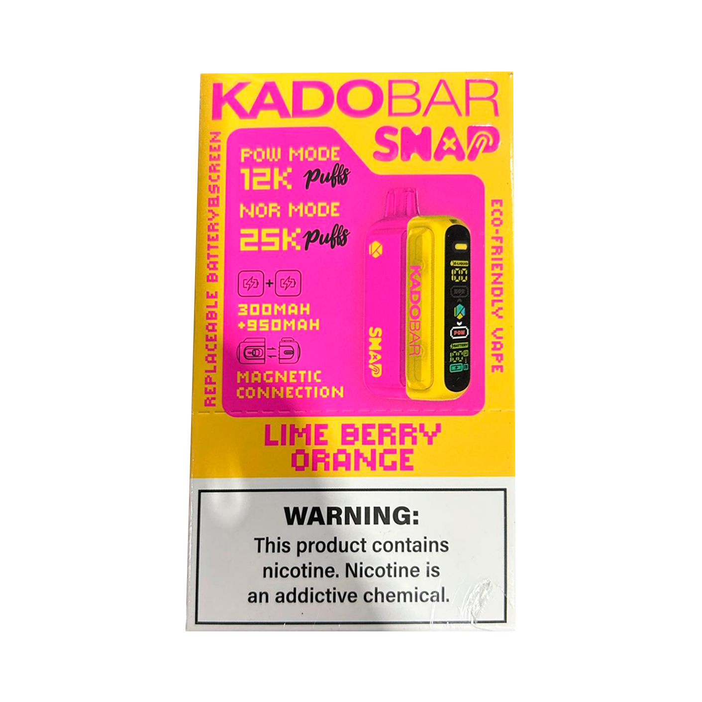 Kado Bar Snap 25000Puffs Disposable 5Ct/Bx