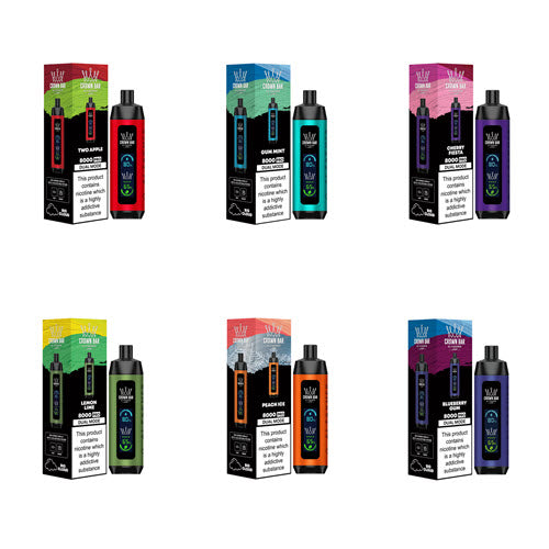 CROWN BAR 8000PUFFS DISPOSABLE 5CT/BX