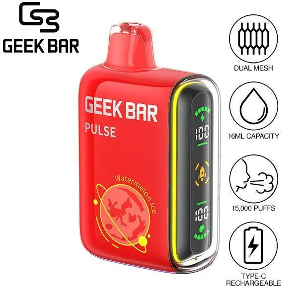 GEEK BAR PULSE 15000 PUFFS DISPOSABLE VAPE 5CT/BX