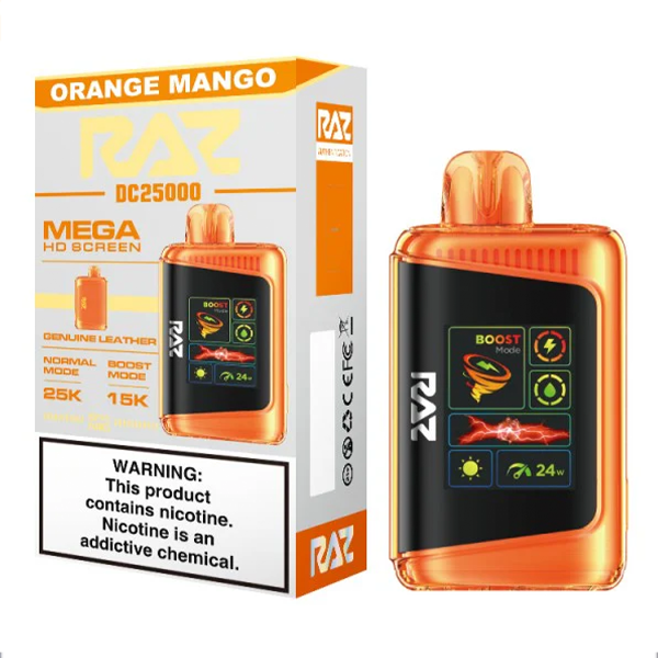 RAZ 25000 PUFFS DISPOSABLE VAPE 5CT/BX