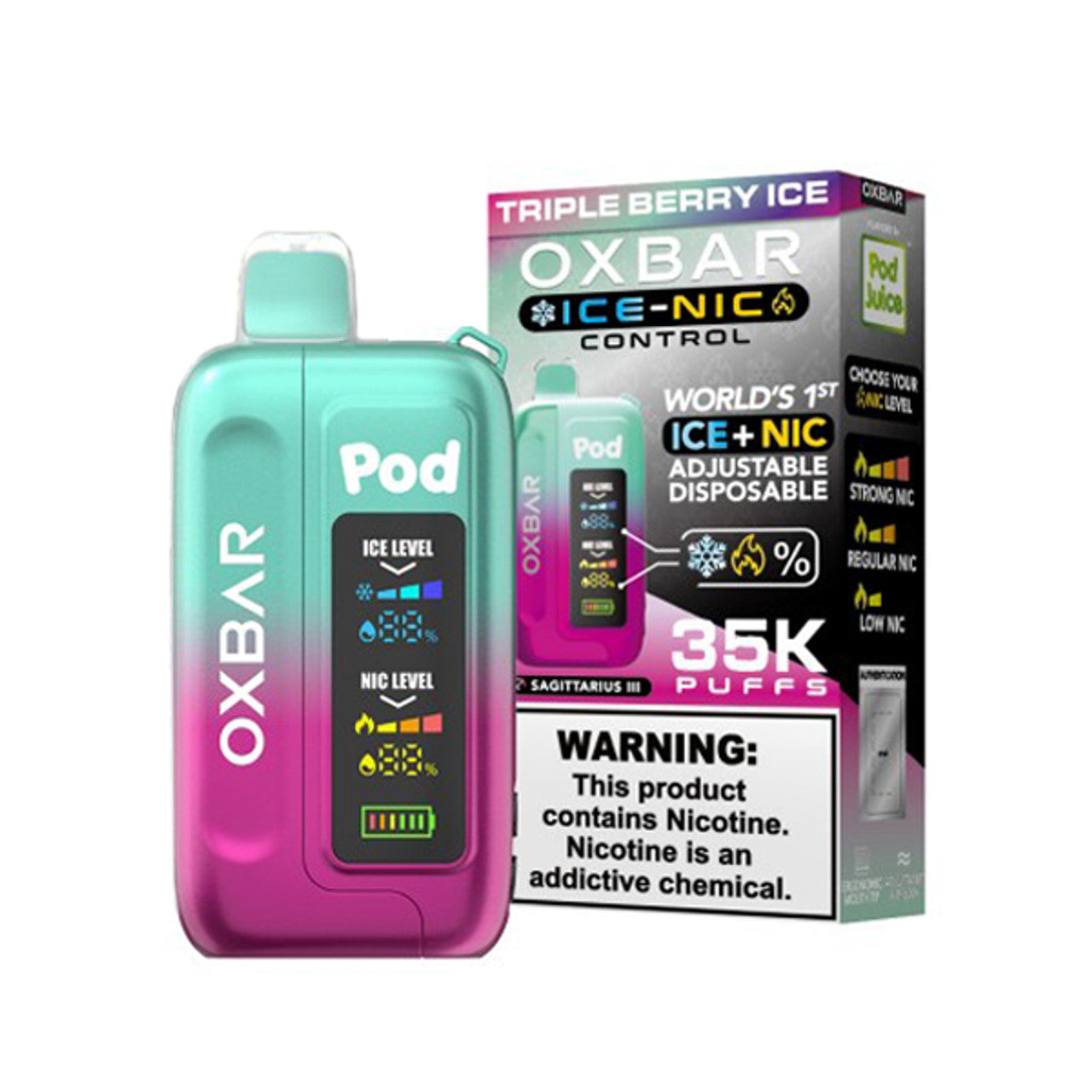 OXBAR 35K DISPOSABLES 5CT/BX