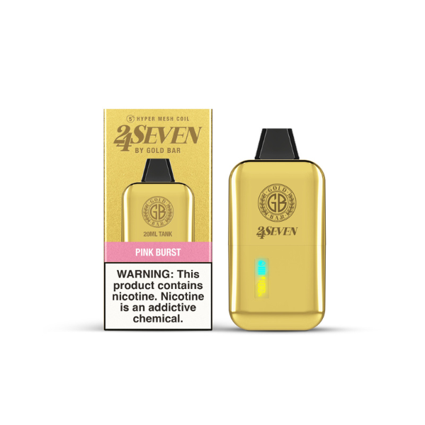 24 SEVEN GOLD BAR DISPOSABLE 5CT/BX