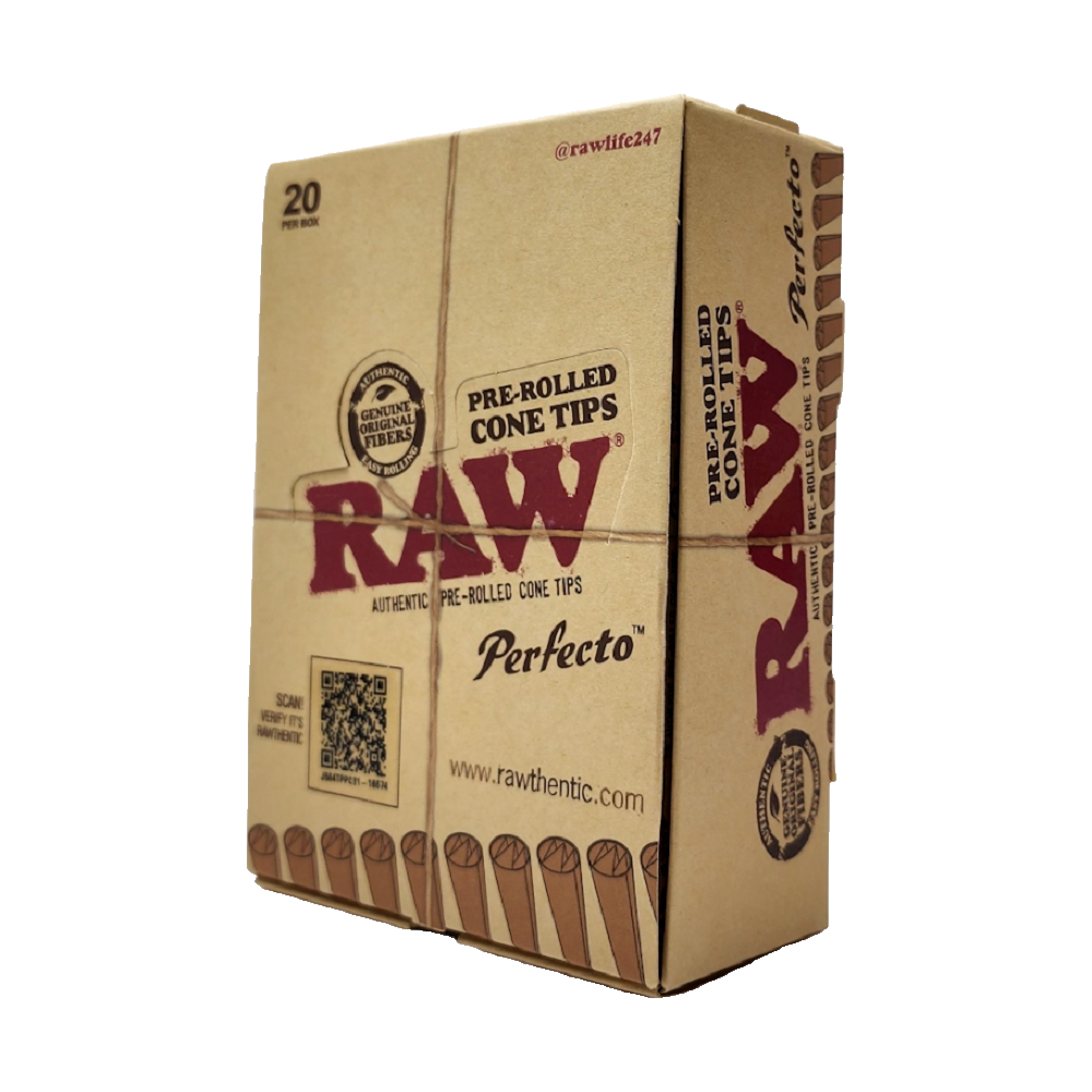 RAW PRE ROLL CONE TIPS PERFECTO
