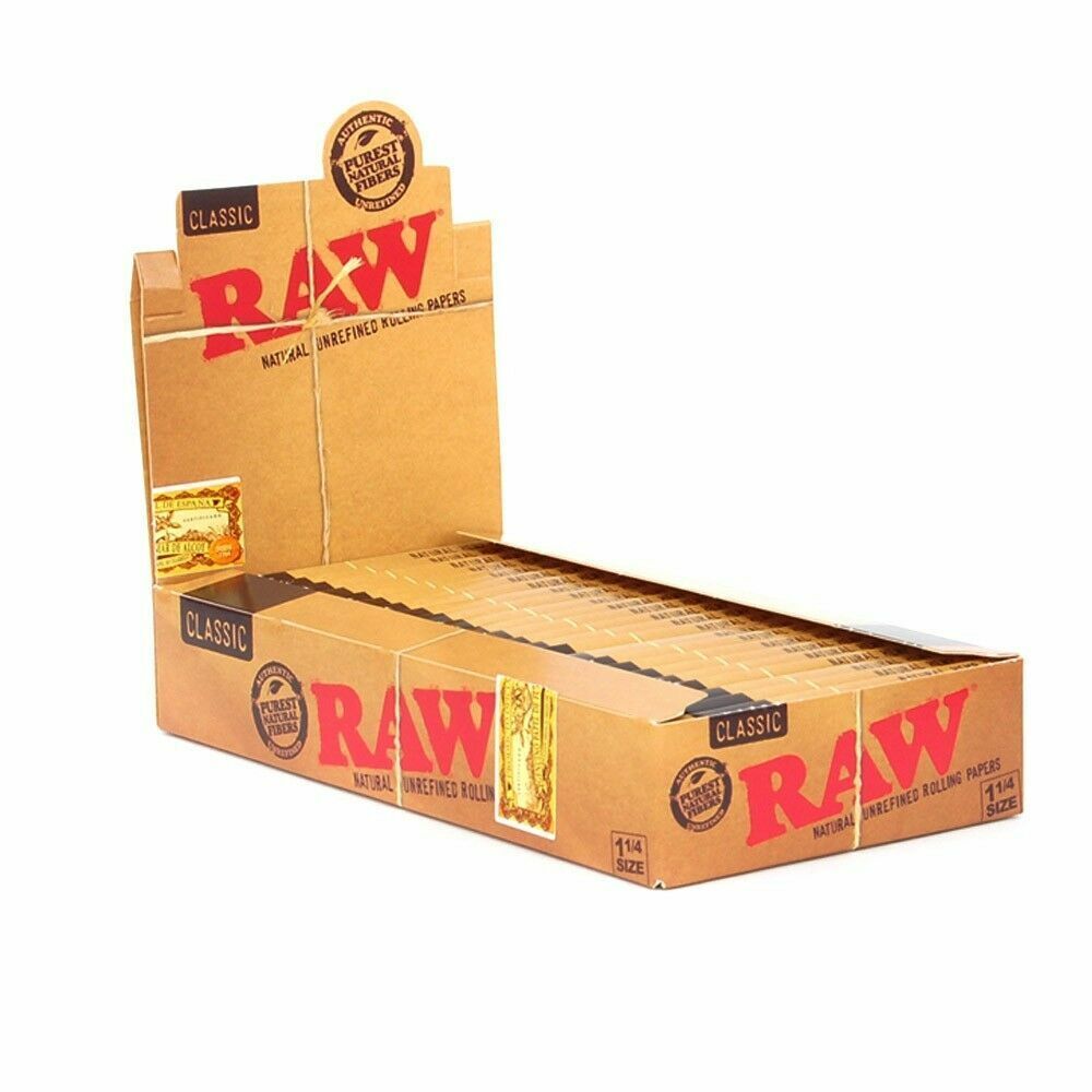 RAW CLASSIC 1 1/4 24PK/BX 50LEAVES PER BOOKLET