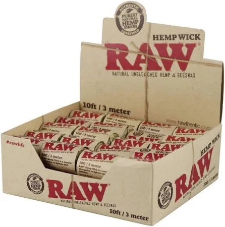 RAW HEMP WICK 10FT