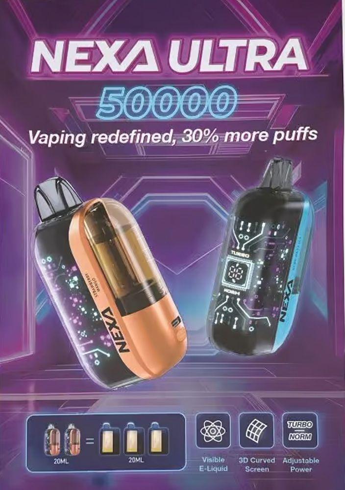 NEXA ULTRA 50000 PUFFS DISPOSABLE VAPE 5CT/BX