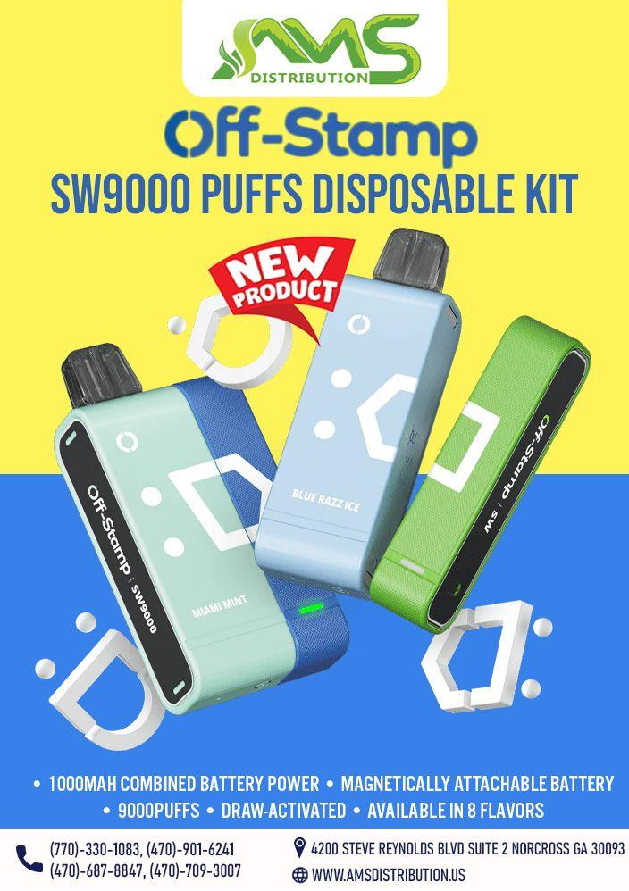 OFF STAMP SW9000 PUFFS DISPOSABLE VAPE 5CT/BX