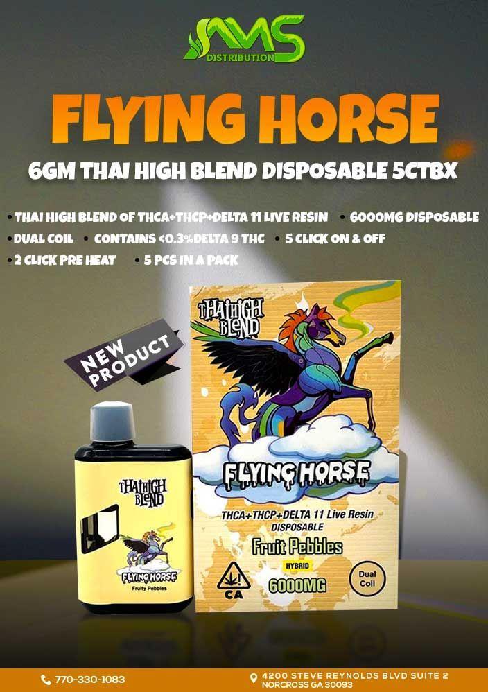  FLYING HORSE 6GM THAI HIGH BLEND DISPOSABLE 5CTBX