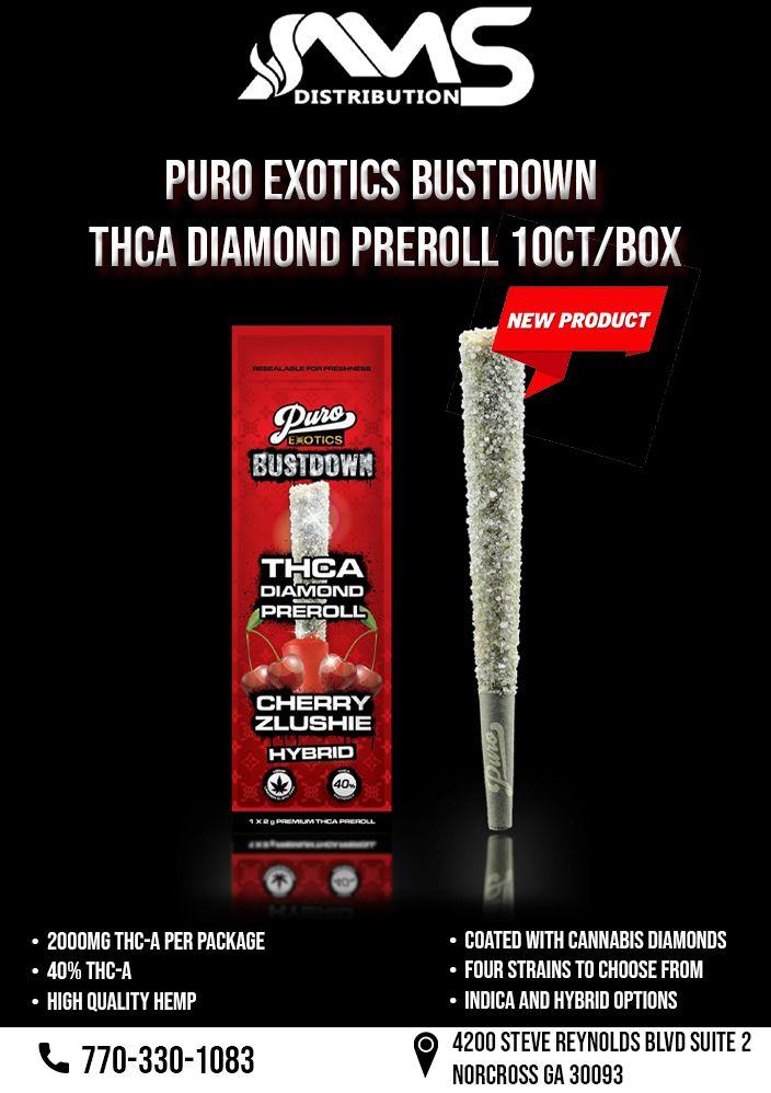 PURO EXOTICS BUSTDOWN THC-A PREROLLS 10CT/BX