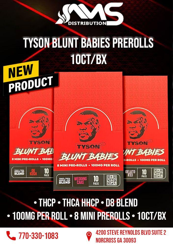 TYSON BLUNT BABIES MINI PRE-ROLLS 8PK 10CT/BX