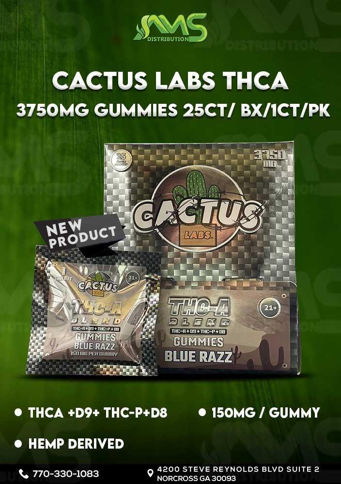 CACTUS THCA BLEND 3750MG  GUMMIES 25CT/BX