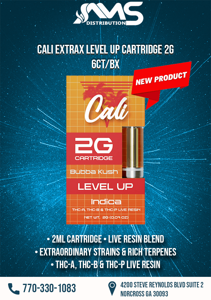 CALI EXTRAX LEVEL UP CARTRIDGE 2G 6CT/BX 