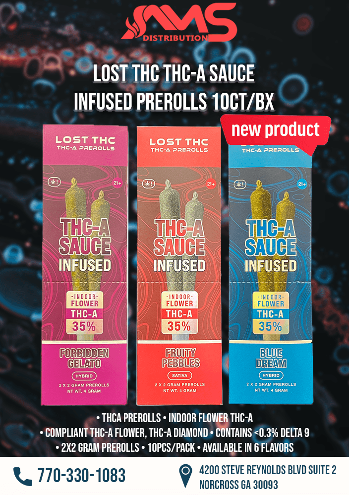 LOST THC THC-A SAUCE INFUSED PREROLLS 10CT/BX
