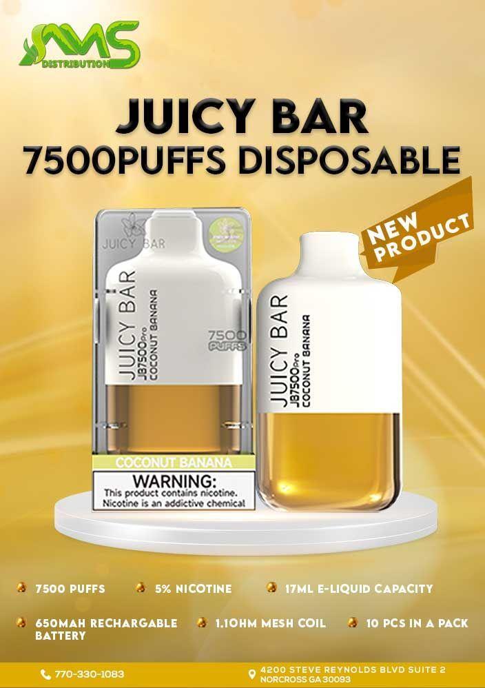 JUICY BAR 7500PUFFS DISPOSABLE 10CT/BX