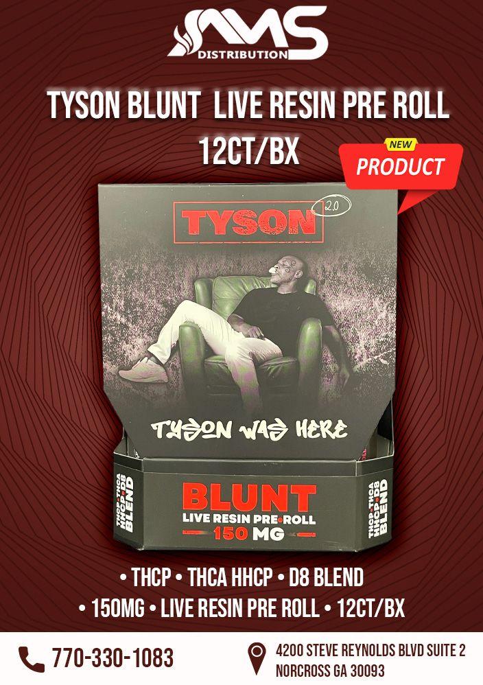 TYSON BLUNT LIVE RESIN PRE-ROLLS 12CT/BX
