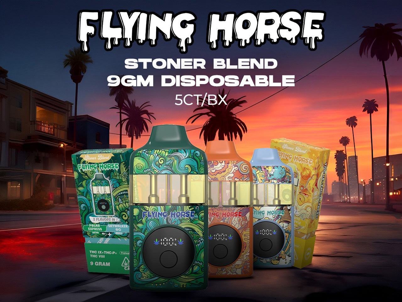 App Banner - FLYING HORSE STONER BLEND 9GM 5CT/BX