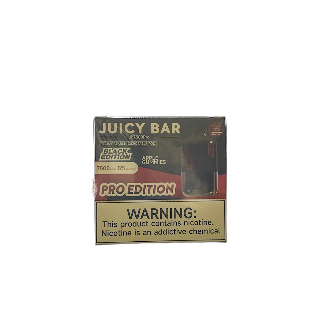 JUICY BAR 7500PUFFS BLACK EDITION DISPOSABLE 10CT/BX