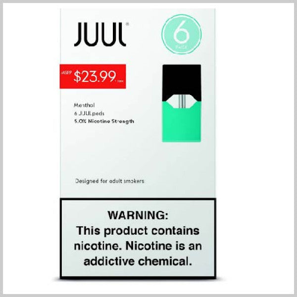 JUUL PODS MENTHOL (5%) 6PK 4CT/BX