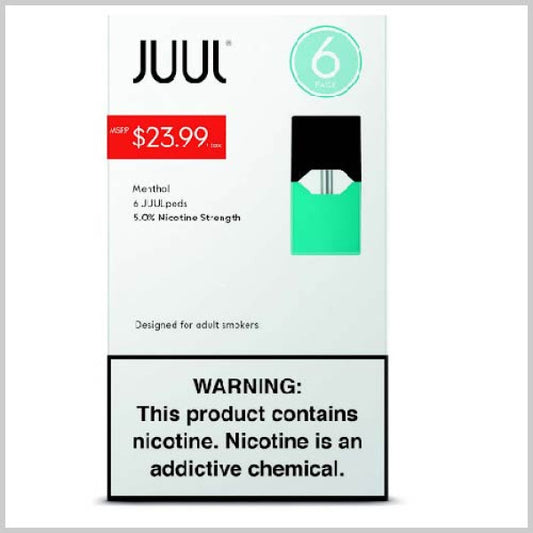 JUUL PODS MENTHOL (5%) 6PK 4CT/BX