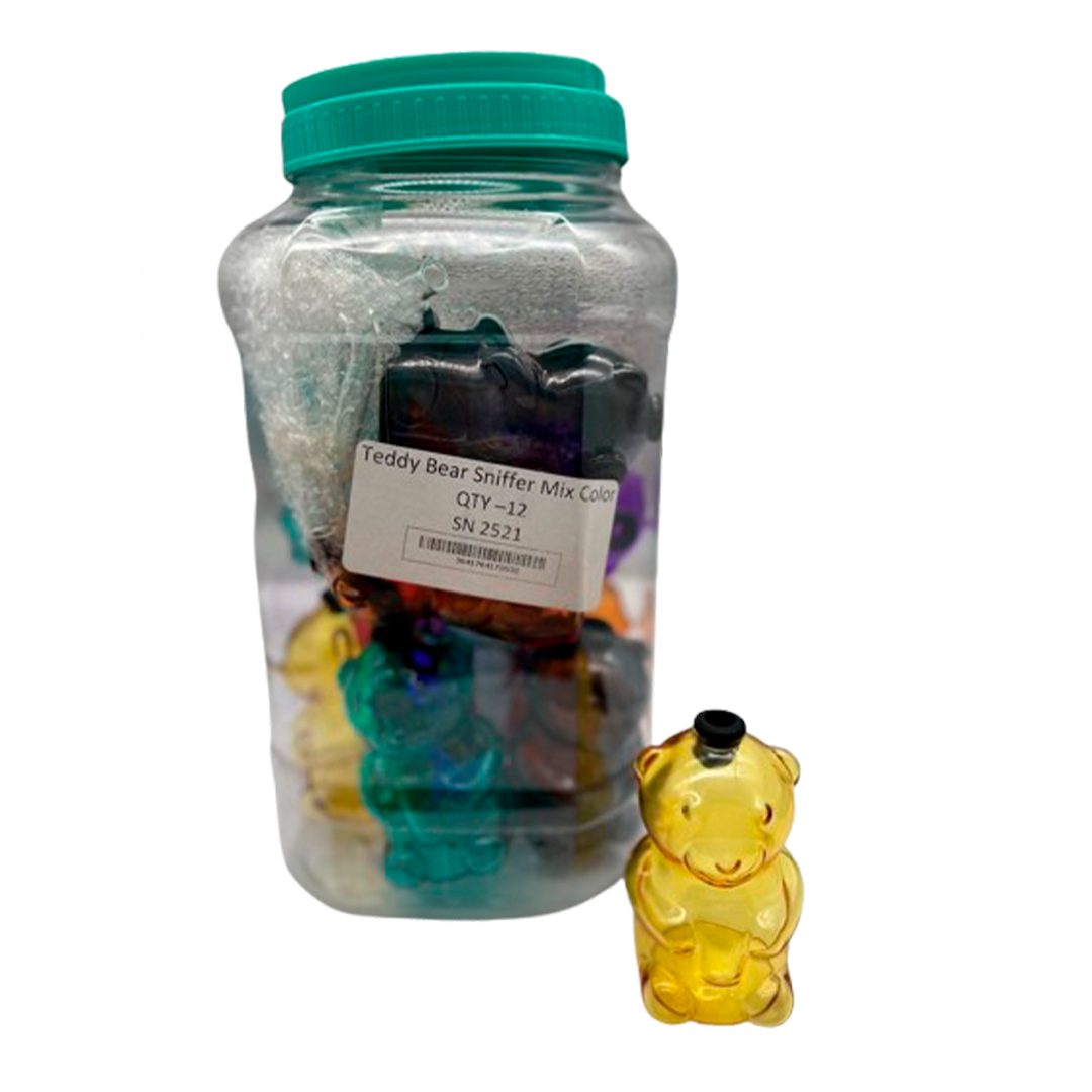 TEDDY BEAR SNIFFER MIX COLOR 12CT/JAR (SN2521)