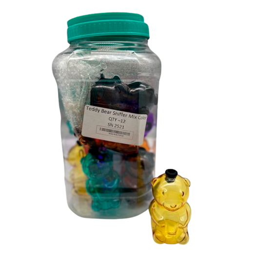 TEDDY BEAR SNIFFER MIX COLOR 12CT/JAR (SN2521)